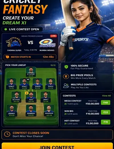 GOLDEN143 (golden 143) fantasy cricket & matchday visual 3